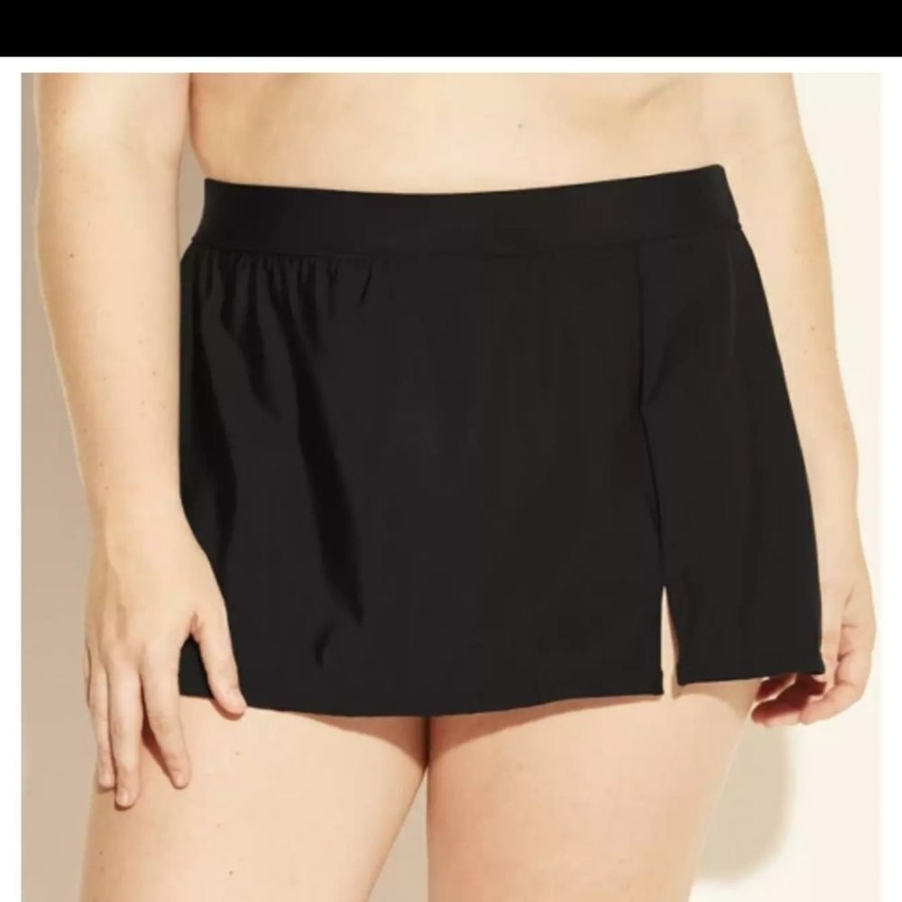 New Aqua Green Black Skirt Swim Bottom X LARGE XL